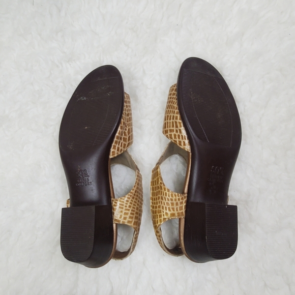 SAS Tripad Comfort Suntimer Sandals Size 7.5N Brown Patent Crocodile Embossed - Picture 8 of 9